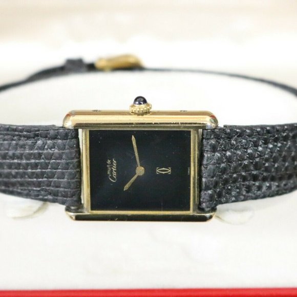 Cartier Gold Tank Watch 23mmx30mm! PAPERS! BOX!! - Picture 4 of 7